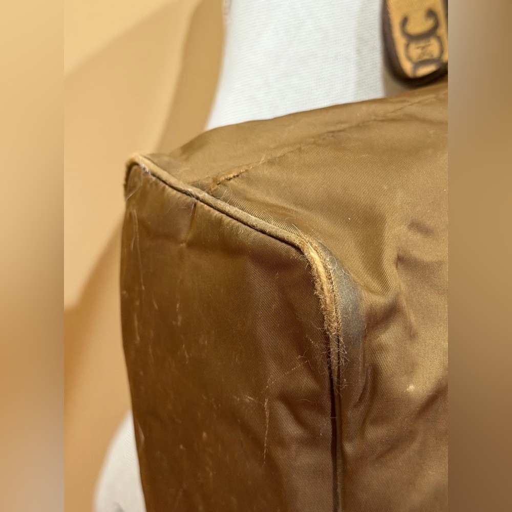 Prada Olive Green Nylon Zip Tote Bag-please read for condition - Picture 8 of 15